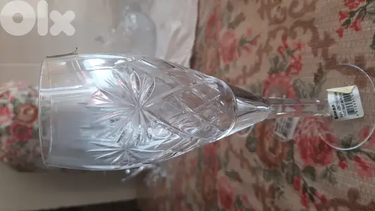 طقم كبايات كريستال روسي اصلي نقي منقوش 150ml عدد 6