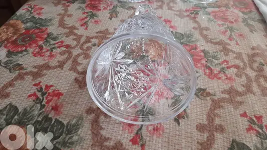 جرس كريستال روسي نقي منقوش