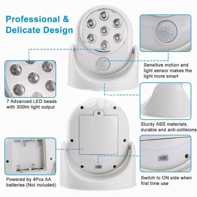 Light Angel Sensor Lamp - Stick Up Motion Light for Home, Garden 8