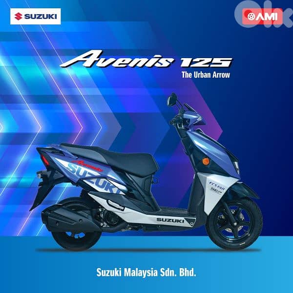 Suzuki avenis 125cc model 2024 dealer warranty CBS full led injection 4