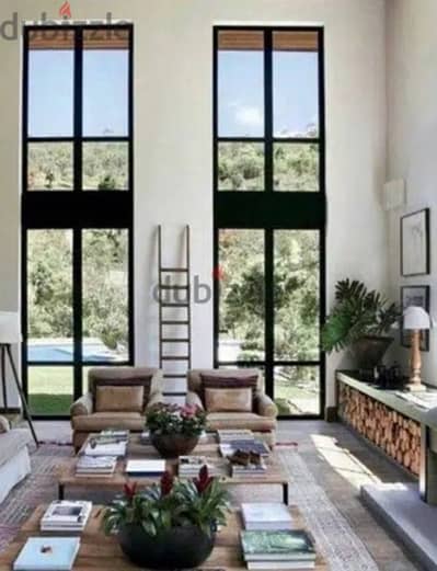 High ceiling loft with balcony