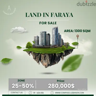 Land For Sale in Faraya