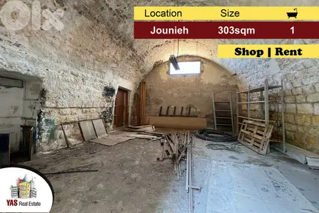 Jounieh 303m2 | 303m2 Terrace | Shop | Rent | Old Souks | Sea View |EH