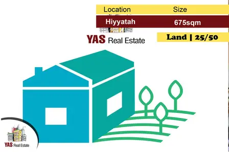 Hiyyatah 675m2 | Flat Land | 25/50 | Unblockable View | WA |
