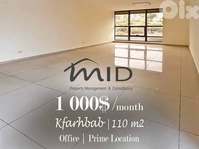 Kfarehbab | Building Age 10 | Brand New 110m² Office | Prime Location
