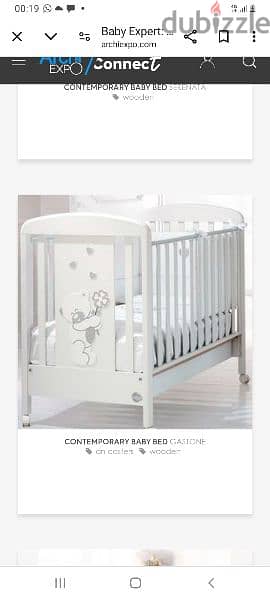 Italian baby bed like new Baby Expert 0