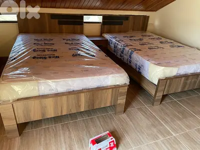 تختين مفرد ونص مع فرش جديدة بافضل الاسعار