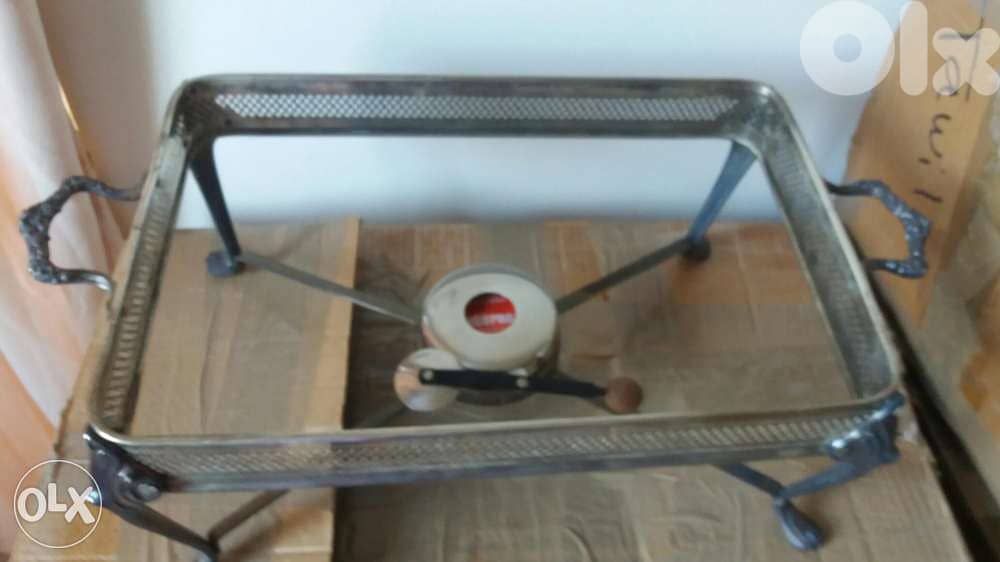 Pyrex avec support et rechaud 3