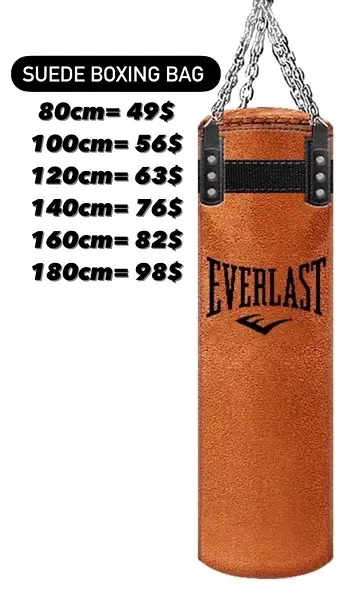 suede boxing bag