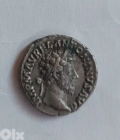 Marcus Auerlius Roman Emperor silver Denarius