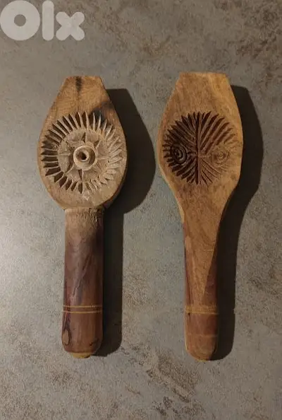 hand carved butter molds