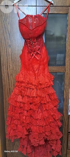 For Sale: Elegant Red Event Dress - Size 38, Worn Only Once! 0