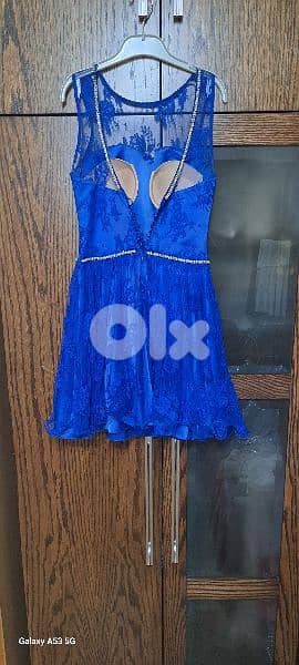 For Sale: Blue Short Dress - Formal Events, Size 38, Worn Only Once! 1