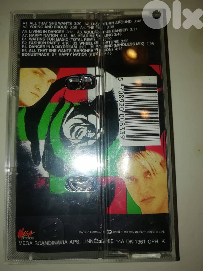 Ace of base 1993 "Happy nation" cassette U. S. version 1
