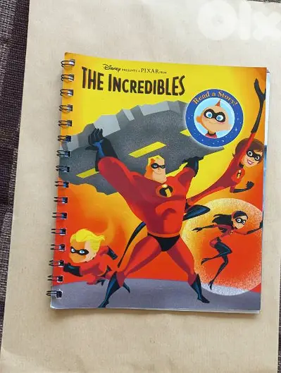 2 Story Reader books:The Incredibles+Cars