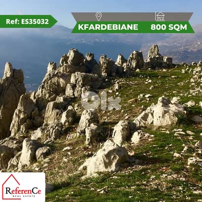 Prime location Land in Kfardebian أرض بموقع مميز في كفردبيان