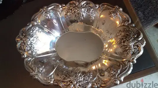 Silver Plated Oval Bowl