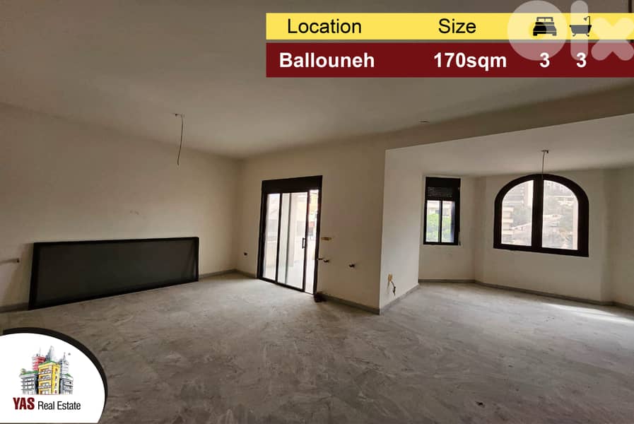 Ballouneh 170m2 | Open View | Mint Condition | Well lighted | TO | 0