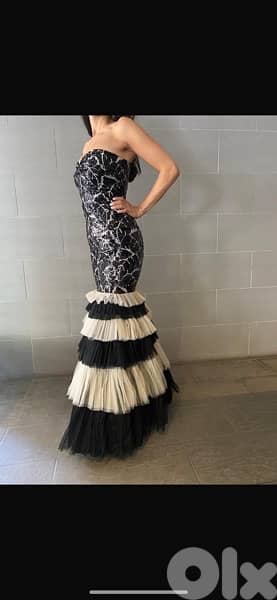 elegant mermaid black dress 1