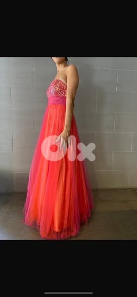 فستان للمناسبات Pink barbie dress 1
