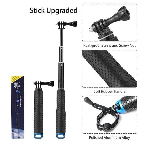 Monopod or selfie Stick for gopro and action cam 2