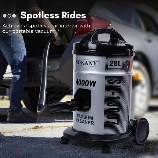 Steel-Barrel Sokany Industrial Vacuum – 20,000 Pa High-Suction Cleaner 3