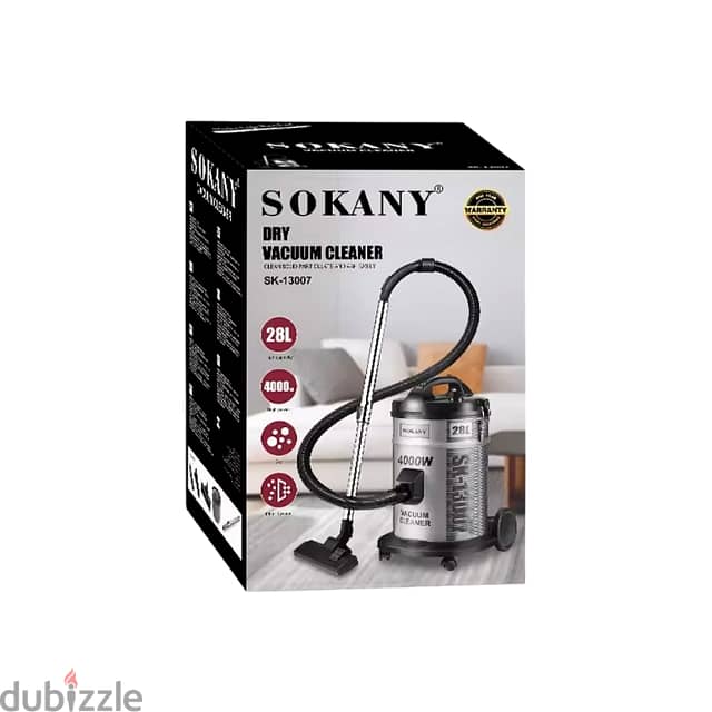 Steel-Barrel Sokany Industrial Vacuum – 20,000 Pa High-Suction Cleaner 7