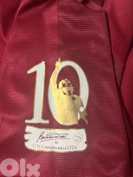 ac Roma 2018 jersey totti singature limited  edition nike jersey 4