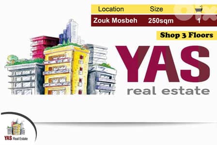 Zouk Mosbeh 250m2 | Shop | Main Road | Investment Opportunity | CH |