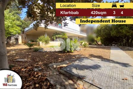 Kfarhbab 420m2 | 630m2 Garden/Terrace | Independent House | IV |