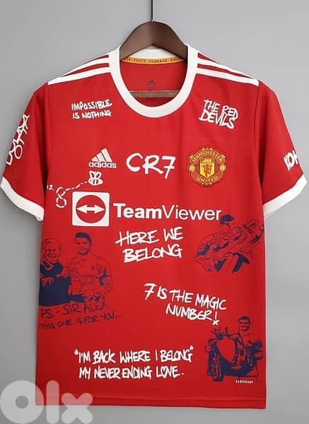 Manchester United ronaldo CR7 the goat jersey special edition 0