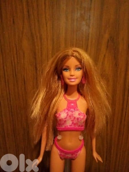 BATH PLAY FUN BARBiE Mattel 2010 As new doll, her swim suit, bend legs 1
