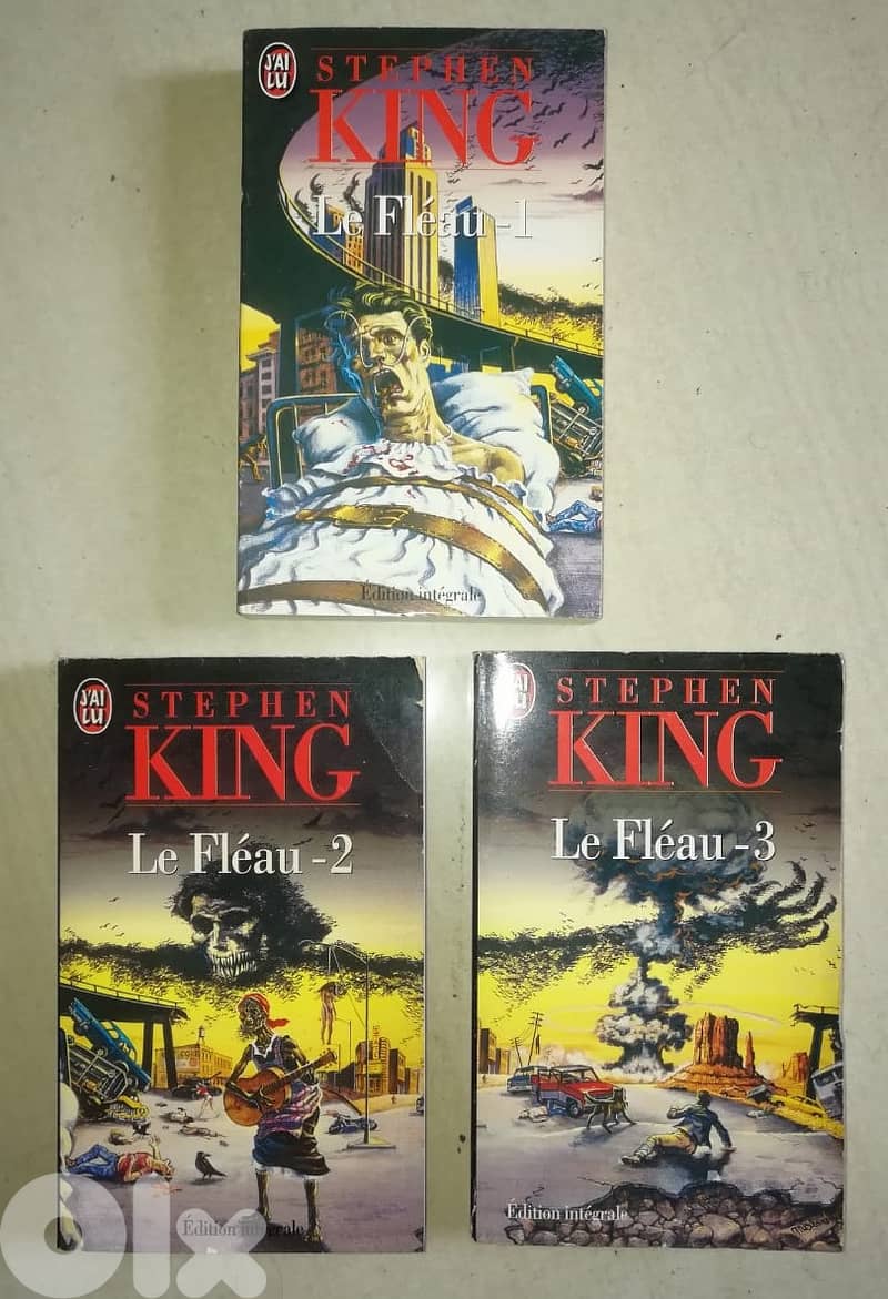 Stephen king "le Fleau" (the stand) volume 1-2-3 roman 0