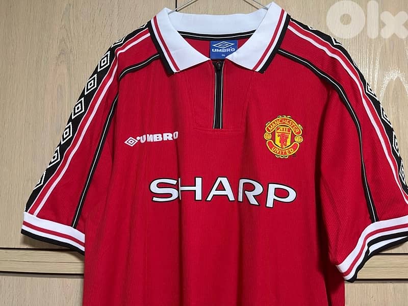 Manchester United 1999 special edition home historic umbro jersey 0