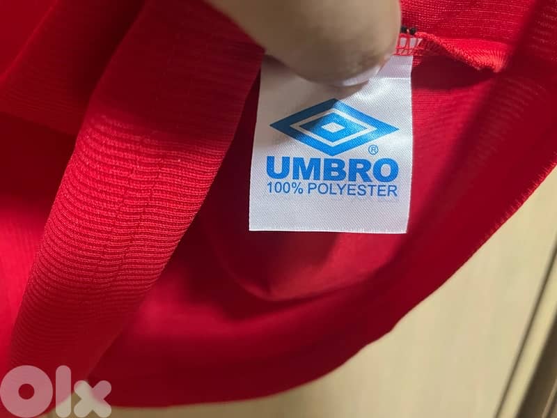 Manchester United 1999 special edition home historic umbro jersey 3