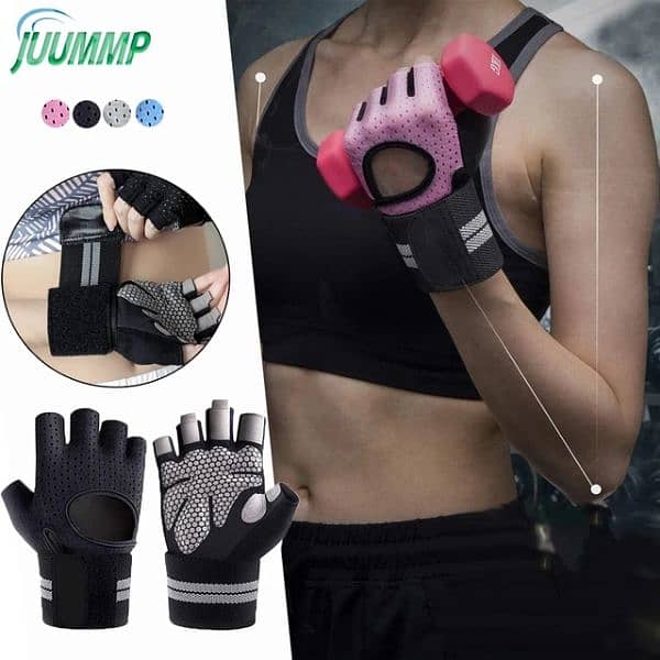 Gloves with Wrist Wrap 0