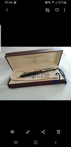 waterman pen new one gold plated not used