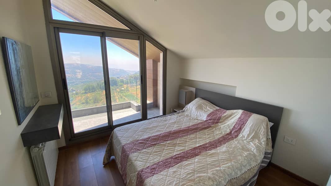 Chalet for sale in Faqra/ New/ Furnished/ Amazing view/ Pool 5