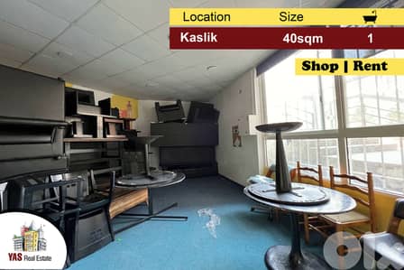 Kaslik 40m2 | Shop For Rent | New | Active Street | EH |