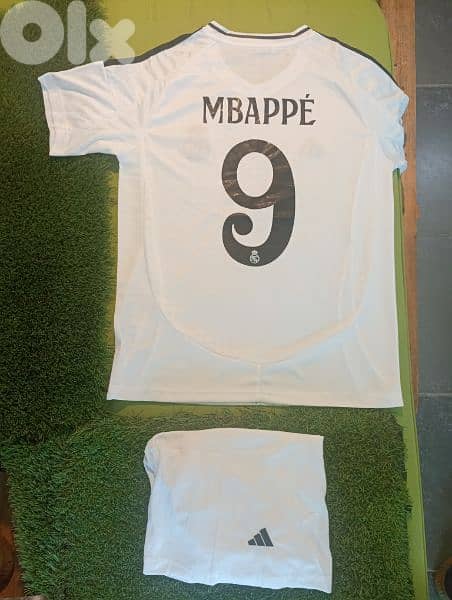 Real Madrid Mbappe Home football Shirt & Short 2024-25 0