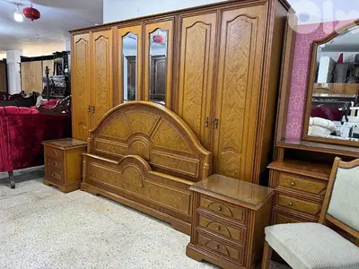 اوضة نوم خشب زان ولاتي كلا ملبسة قشرة سنديان