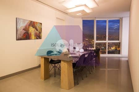 13th floor, Lux 303m2 apartment+ panoramic view for sale in Achrafieh