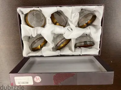 Cristal de Paris set of 6 cups in perfect conditions