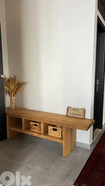 massive wood tv unit