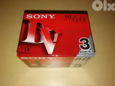 Sony mini dv pack of 3 cassettes new sealed 60min  90min LP