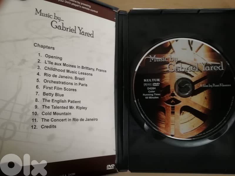 Music & soundtracks by Gabriel Yared DVD 1