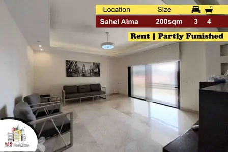 Sahel Alma 200m2 | Rent | Semi Furnished | Mint Condition | IV KS |