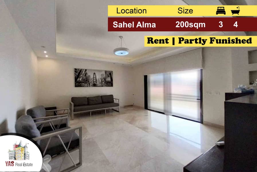 Sahel Alma 200m2 | Rent | Semi Furnished | Mint Condition | IV KS | 0
