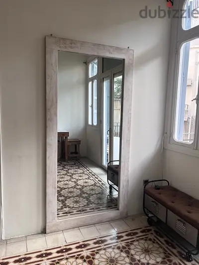 220x140 mirror with wooden frame