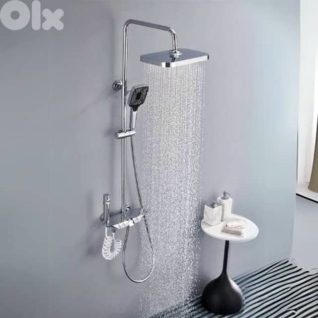 Thermostatic Shower Mixer with Digital Display & Spray Gun 1
